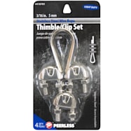 Peerless Stainless Steel Wire Rope Thimble/Clips