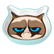 Petrageous Designs Grumpy Cat Face Shallow Saucer