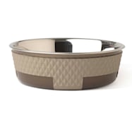 Petrageous Designs Taupe Kona Bowl Taupe Stainless Steel