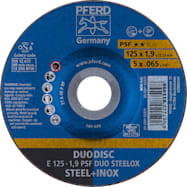 Pferd 5 in DUODISC Combination Cut & Grind Wheel for Steel or Stainless Steel
