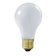 Satco 100W A19 Incandescent 2700K Shatter-Proof Frosted Light Bulb - 2 Ct