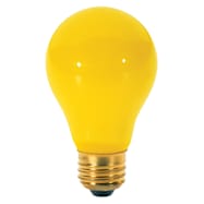 60W A19 Incandescent Chase-a-Bug Yellow Light Bulb - 2 Ct