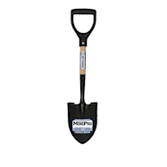S400 Jobsite 27 in MiniPRO Round Point Shovel w/ Hardwood & Poly D-Grip Handle