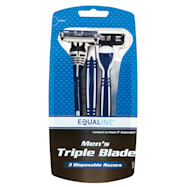 EQUALINE Men's Triple Blade Disposable Razors - 3 pk