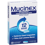 MUCINEX 12-Hour Expectorant Bi-Layer Tablets - 20 ct