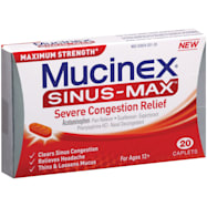 MUCINEX Sinus-MAX Severe Congestion Relief Caplets - 20 ct