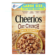 General Mills 18.2 oz Oats 'n Honey Cheerios Oat Crunch Breakfast Cereal