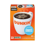 DUNKIN' DONUTS French Vanilla Medium Roast K-Cup Pods - 22 Ct