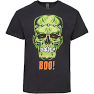 Men's Halloween Franky Boo Graphic Crew Neck Short Sleeve Tee