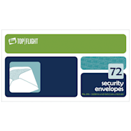 Top Flight No. 6-3/4 Security Envelopes - 72 Ct