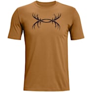 Men's UA Antique Ochre/Walnut Brown Logo Graphic Crew Neck Short Sleeve T-Shirt