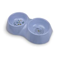 Van Ness 32 oz EcoWare Decorated Large Double Dish w/ Non-Skid Silicone Feet - Assorted