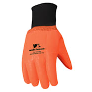 Wells Lamont Men's Orange Hi-Vis Lined PVC Gloves