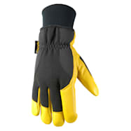 Wells Lamont Men's Black/Saddletan HydraHyde Winter Water Resistant Work Gloves