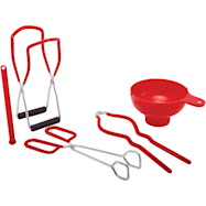 Weston 5 Pc Red Deluxe Home Canning Tool Kit