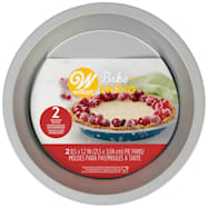 Wilton Bake & Bring Snowflake Print Non-Stick 8.5 in Pie Pans - 2 Ct
