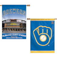 Milwaukee Brewers Logo Premium Vertical Flag