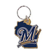 Milwaukee Brewers State Acrylic Laser-Cut Key Chain