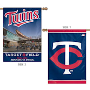 28 in x 40 in Minnesota Twins Logo 2-Sided Vertical Flag