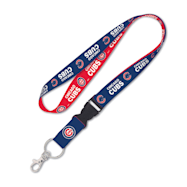 Chicago Cubs Blue/Red Lanyard w/ Detachable Buckle