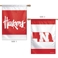 Nebraska Cornhuskers Logo Premium Vertical Flag