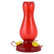 19 oz Ruby Red Oil Lamp Hummingbird Feeder