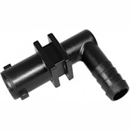 Green Leaf 1/2 in Hose Barb Black Polypropylene Quick Attach Elbow Nozzle Body