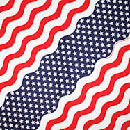 Hav-A-Hank Adult Red, White & Blue Stars & Stripes Print Bandanna Extra Large - 22 in x 22 in