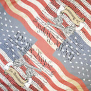 Hav-A-Hank Adult Red, White & Blue 2nd Amendment Print Bandanna Extra Large - 22 in x 22 in