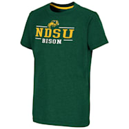 Colosseum Kids' NDSU Bison Green Team Graphic Crew Neck Short Sleeve Cotton T-Shirt
