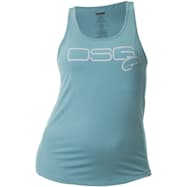 DSG Outerwear Women's Dusty Teal Fish Graphic Sleeveless Tank Top
