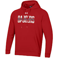 Under Armour Men's Wisconsin Badgers Flawless Red Team Graphic Long Sleeve Hoodie