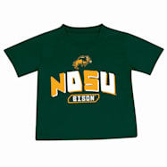  Toddler Boys'  NDSU Bison Green Logo Graphic Crew Neck Short Sleeve T-Shirt