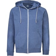 Pacific Trail Men's Luxe Essential Blue Heather Hooded Full Zip Long Sleeve Jacket