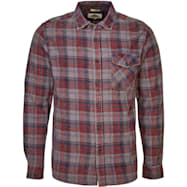 Men's Plaid Button Front Long Sleeve Vintage Flannel Shirt