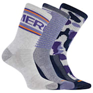 Merrell Men's Repreve Hiker Crew Socks - Assorted, 3-Pk
