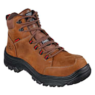 Skechers Men's For Work Brown Burgin Benafick Steel Toe Boots