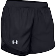 Under Armour Women's UA Fly By 2.0 Black Polyester Shorts