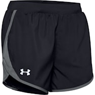 Under Armour Women's UA Fly By 2.0 Black/Grey Polyester Shorts