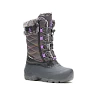 Kids' Charcoal/Orchid Star Winter Boots
