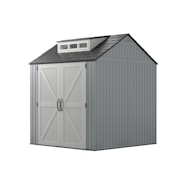 Rubbermaid 7 ft x 7 ft Charcoal/Tan Easy Install Shed