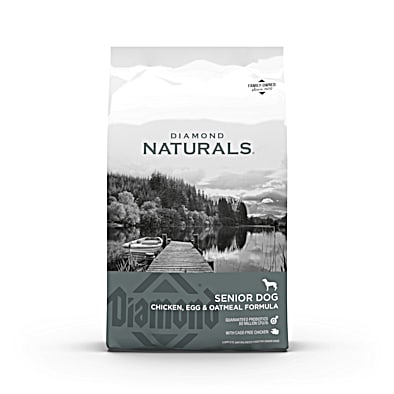 Naturals Senior Chicken Egg Oatmeal Dry Dog Food by Diamond at