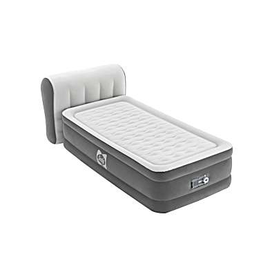 Air bed with top headboard