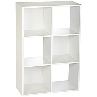 ClosetMaid Decorative Storage 6-Cube Organizer White