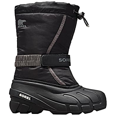 Little Kids Flurry Black Gray Snow Boots