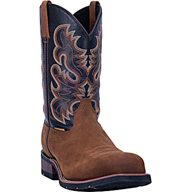 Men s 11 in. Distressed Black Rockwell s Safety Toe EE Western