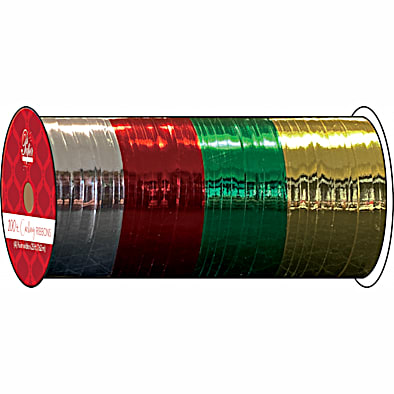 Red Curling Ribbon Roll - Solid Colors
