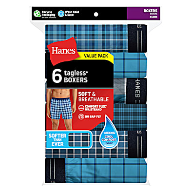 Hanes 5 hot sale tagless boxers