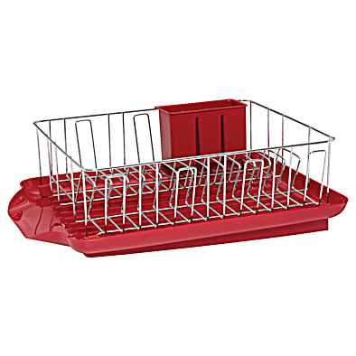Large red dish best sale drainer