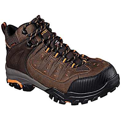 For Work Men s Brown Orange Delleker Lakehead Waterproof Steel Toe